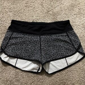 lululemon athletica Black Speckled Athletic Shorts